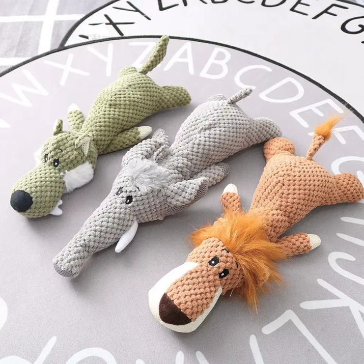 Plush Cartoon Puppy Dog Toys Pet Dog Chew Squeak Toys for Small Dogs Teeth Play with and Relieve Boredom with Fun Voice Pet Toys
