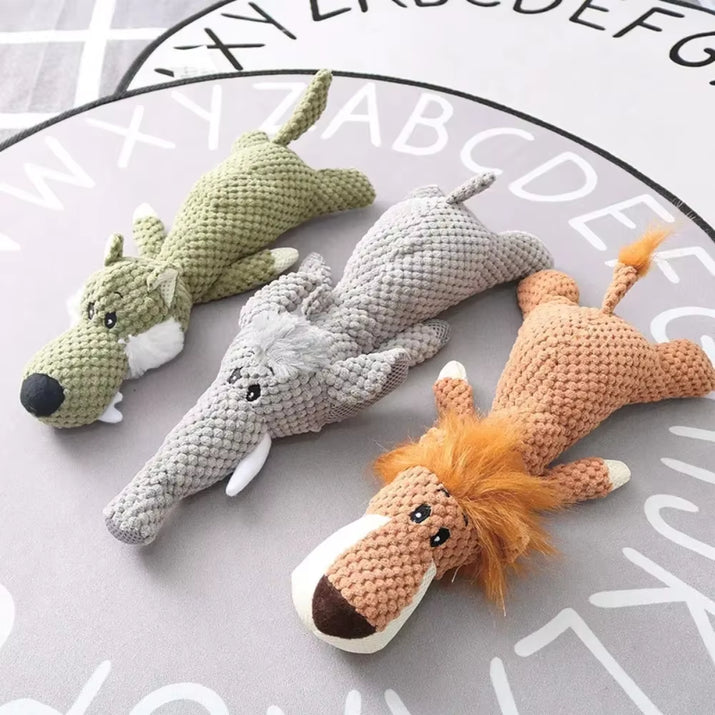 Plush Cartoon Puppy Dog Toys Pet Dog Chew Squeak Toys for Small Dogs Teeth Play with and Relieve Boredom with Fun Voice Pet Toys
