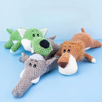 Plush Cartoon Puppy Dog Toys Pet Dog Chew Squeak Toys for Small Dogs Teeth Play with and Relieve Boredom with Fun Voice Pet Toys