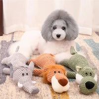 Plush Cartoon Puppy Dog Toys Pet Dog Chew Squeak Toys for Small Dogs Teeth Play with and Relieve Boredom with Fun Voice Pet Toys